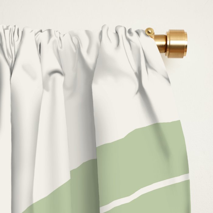 Two Tone Line Curvature XVI Window Curtain Gallery Image 2