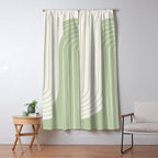 Two Tone Line Curvature XVI Window Curtain Gallery Image 5