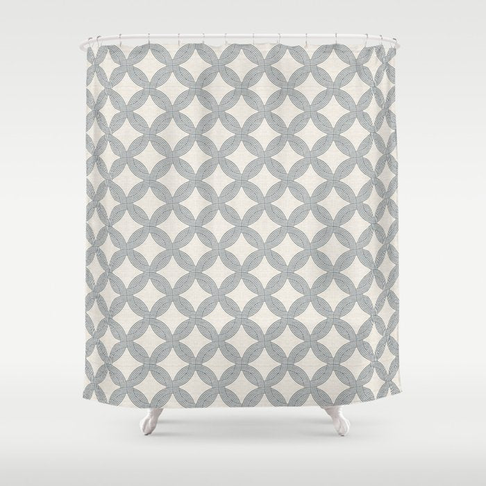 JUNGLIA WEAVE SLATE Shower Curtain Gallery Image 1
