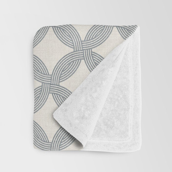 JUNGLIA WEAVE SLATE Throw Blanket Gallery Image 3