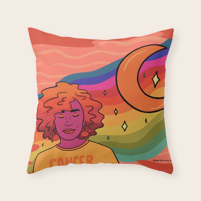 Cancer Throw Pillow Gallery Image 1