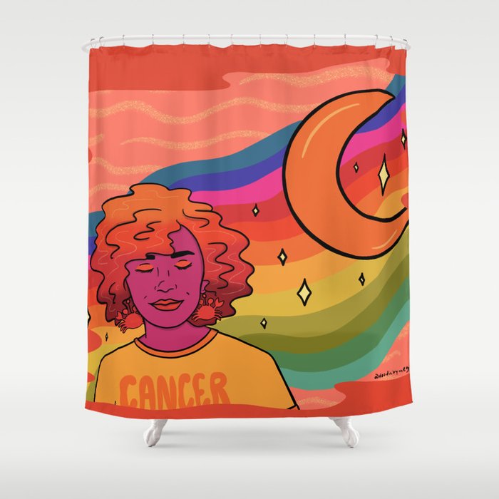 Cancer Shower Curtain Gallery Image 1