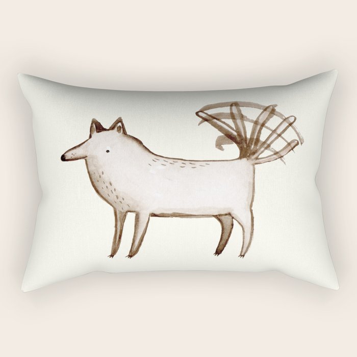 "I'm So Happy" - Dog Rectangular Pillow Gallery Image 2