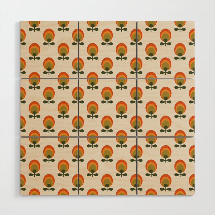 Bright Flowers Wood Wall Art Gallery Image 1