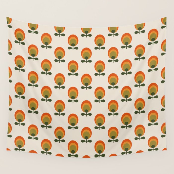 Bright Flowers Wall Tapestry Gallery Image 4
