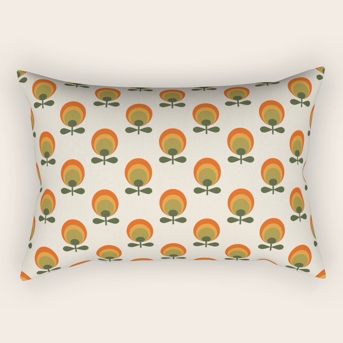 Bright Flowers Rectangular Pillow Gallery Image 2
