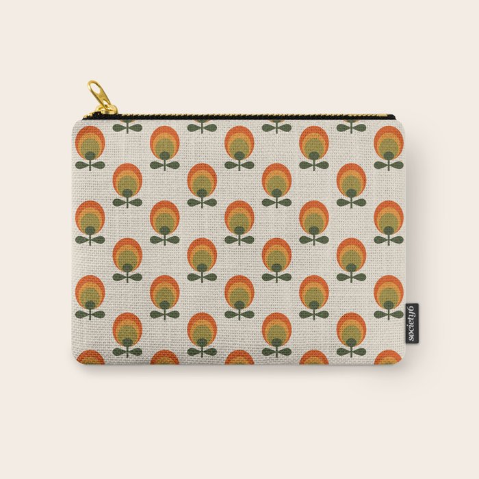 Bright Flowers Carry All Pouch Gallery Image 1