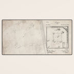 Baseball Patent - Sports Fan Softball Baseball Art - Antique Desk Mat Gallery Image 3