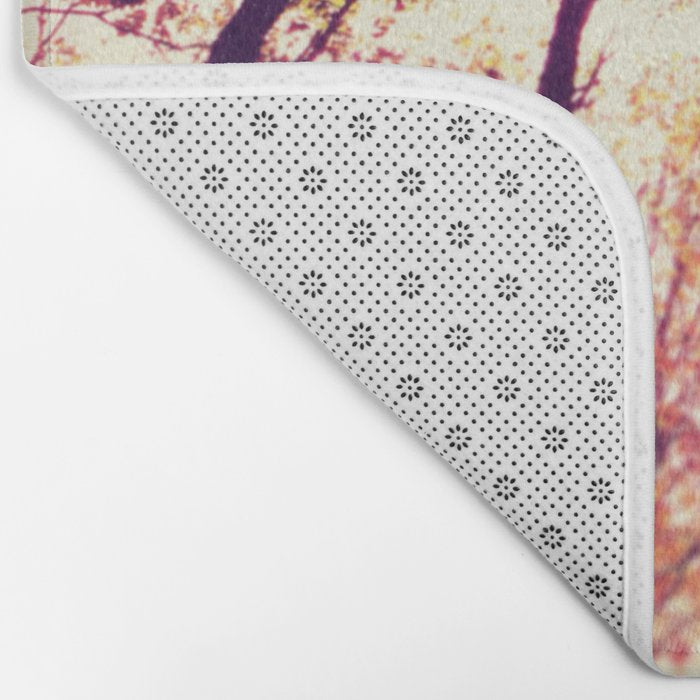 Autumn Red Bath Mat Gallery Image 2