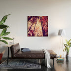Autumn Red Wood Wall Art Gallery Image 2