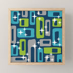 Mid Century Modern Geometric Abstract 190 Mini Art Print Gallery Image 1