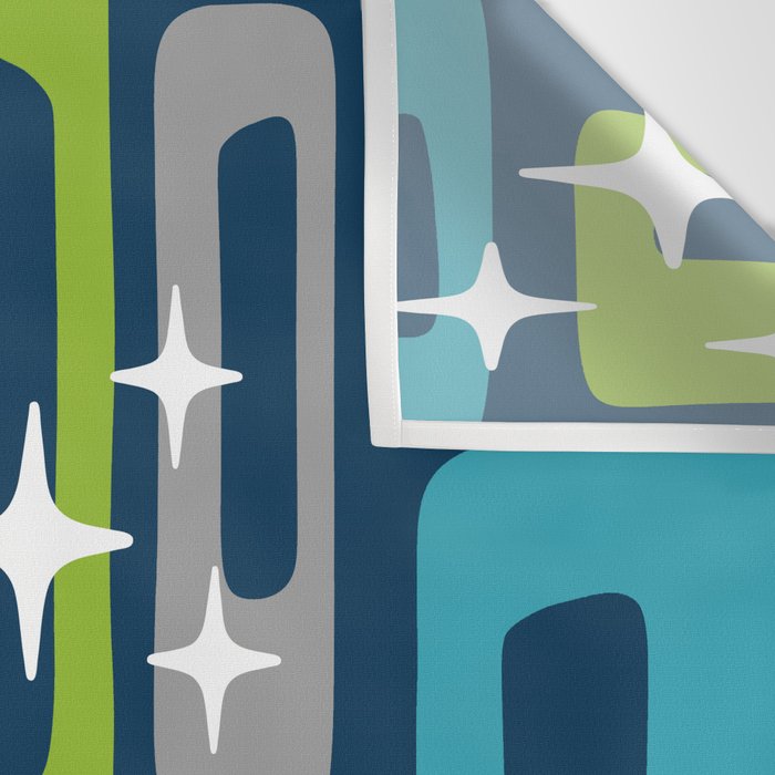 Mid Century Modern Geometric Abstract 190 Wall Tapestry Gallery Image 3