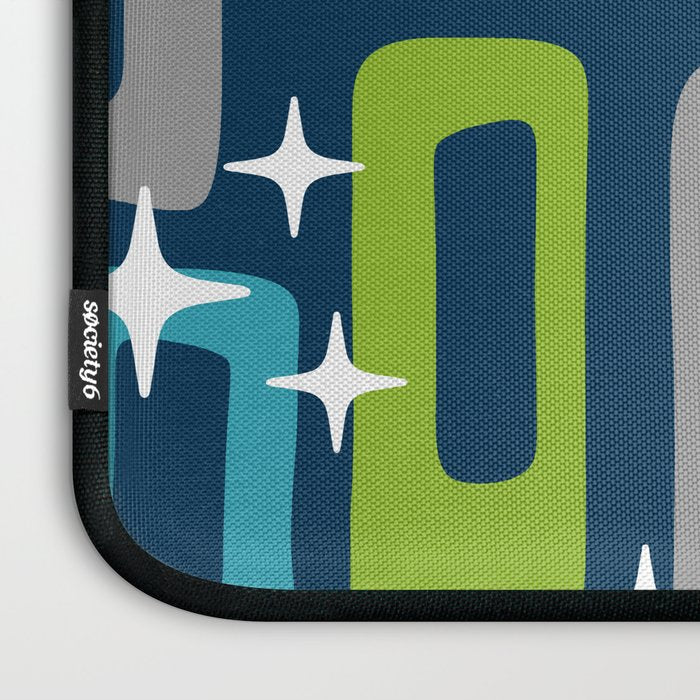 Mid Century Modern Geometric Abstract 190 Laptop Sleeve Gallery Image 3