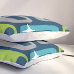 Mid Century Modern Geometric Abstract 190 Pillow Sham Gallery Image 3