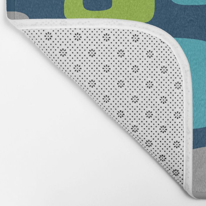 Mid Century Modern Geometric Abstract 190 Bath Mat Gallery Image 2