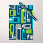 Mid Century Modern Geometric Abstract 190 Wrapping Paper Gallery Image 1