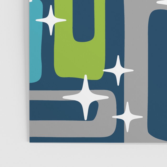Mid Century Modern Geometric Abstract 190 Poster Gallery Image 3