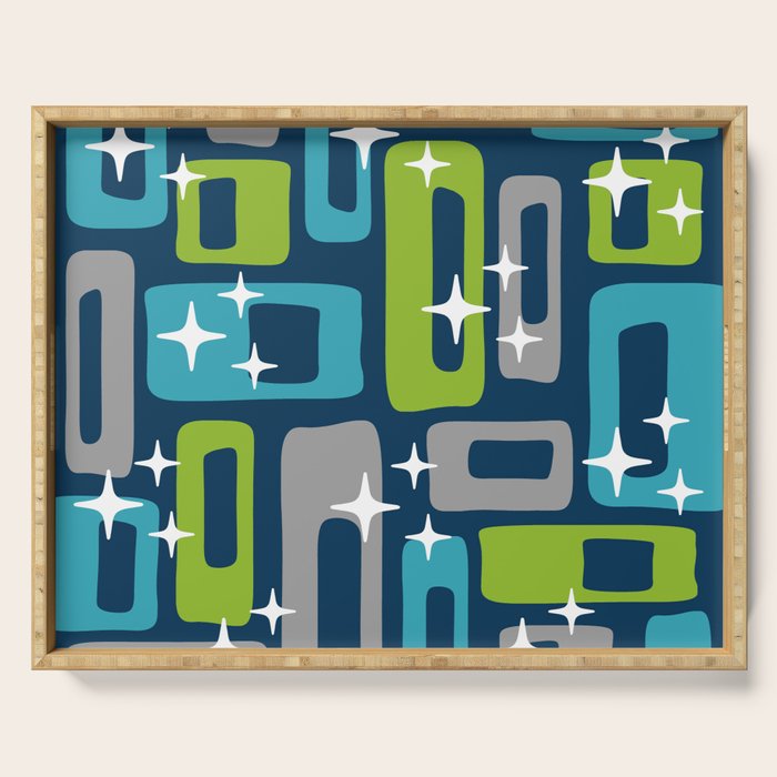 Mid Century Modern Geometric Abstract 190 Serving Tray Gallery Image 1