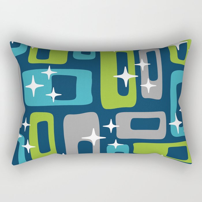 Mid Century Modern Geometric Abstract 190 Rectangular Pillow Gallery Image 2