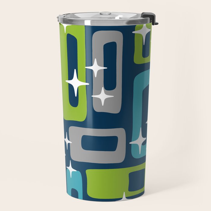 Mid Century Modern Geometric Abstract 190 Travel Mug Gallery Image 2