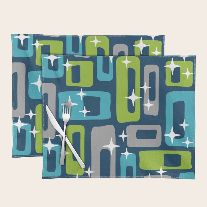 Mid Century Modern Geometric Abstract 190 Placemat Gallery Image 1