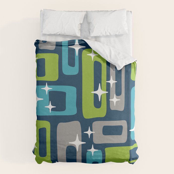 Mid Century Modern Geometric Abstract 190 Duvet Cover Gallery Image 1