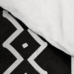 Black hand drawn mudcloth Comforter Gallery Image 4