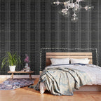 Black hand drawn mudcloth Wallpaper Gallery Image 3