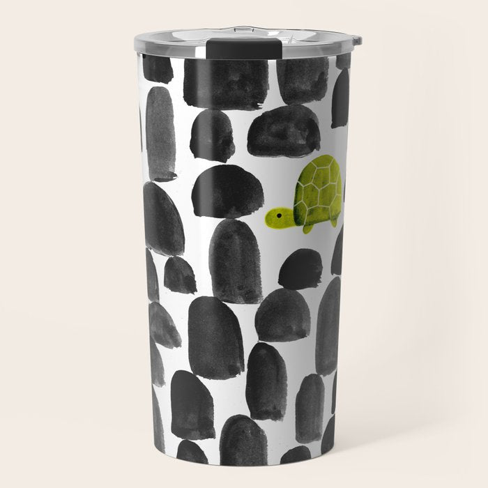 Turtle in Stone Garden Travel Mug Gallery Image 1