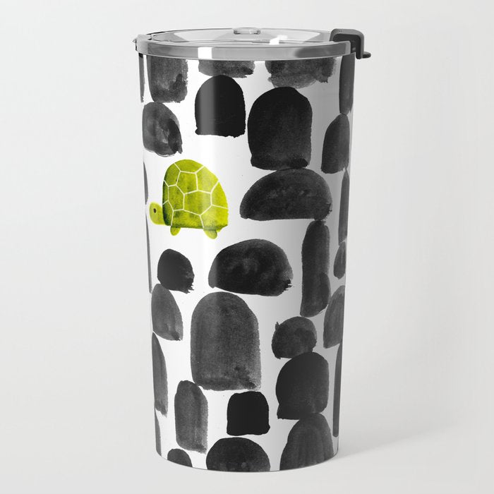 Turtle in Stone Garden Travel Mug Gallery Image 2