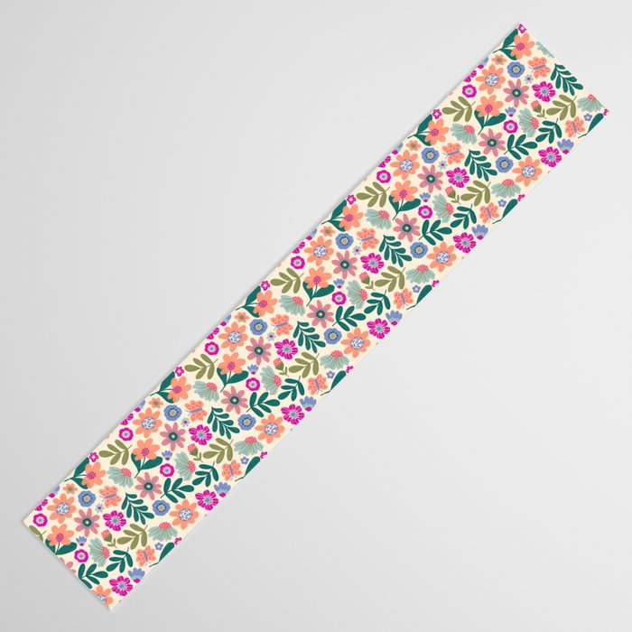 Summer Floral Pattern Table Runner Gallery Image 3
