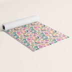 Summer Floral Pattern Yoga Mat Gallery Image 2