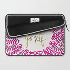 Treat Yo Self â Pink & Gold Laptop Sleeve Gallery Image 2