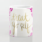 Treat Yo Self â Pink & Gold Coffee Mug Gallery Image 4