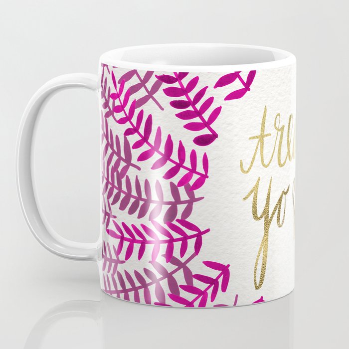Treat Yo Self â Pink & Gold Coffee Mug Gallery Image 3