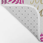 Treat Yo Self â Pink & Gold Bath Mat Gallery Image 2