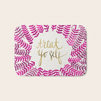 Treat Yo Self â Pink & Gold Bath Mat Gallery Image 1
