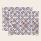 Palm Springs Orchid Tile - Pink and Cobalt Placemat Gallery Image 1