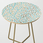Berry Branches - Turquoise & Gold Side Table Gallery Image 2