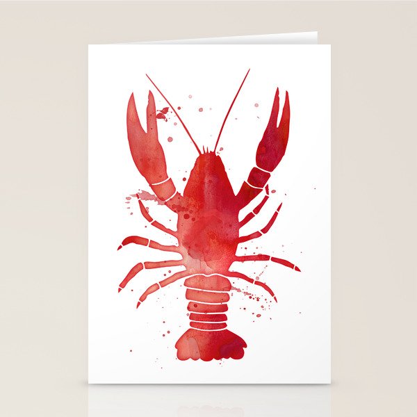 Red Lobster Stationery Card Gallery Image 1