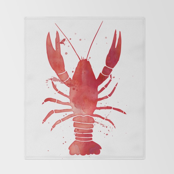Red Lobster Throw Blanket Gallery Image 2
