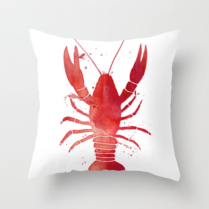 Red Lobster Throw Pillow Gallery Image 6