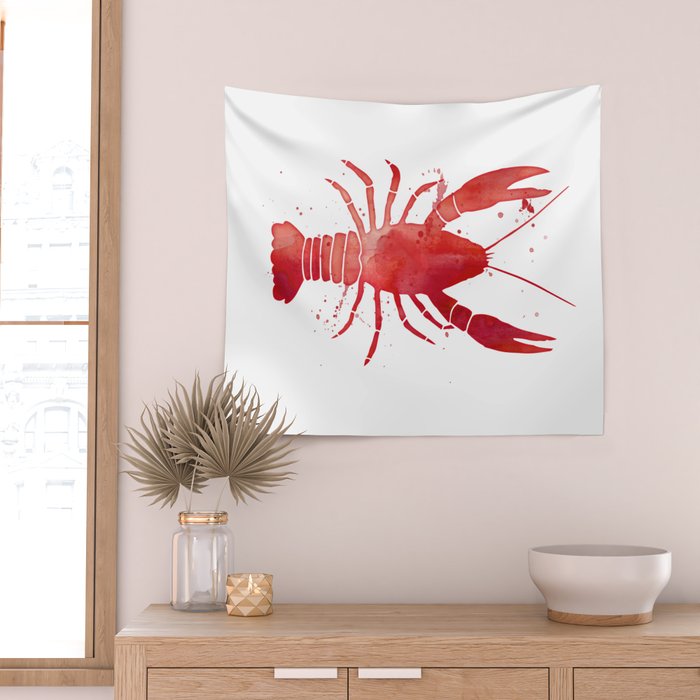 Red Lobster Wall Tapestry Gallery Image 2