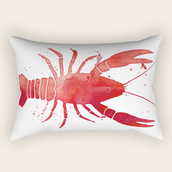 Red Lobster Rectangular Pillow Gallery Image 1