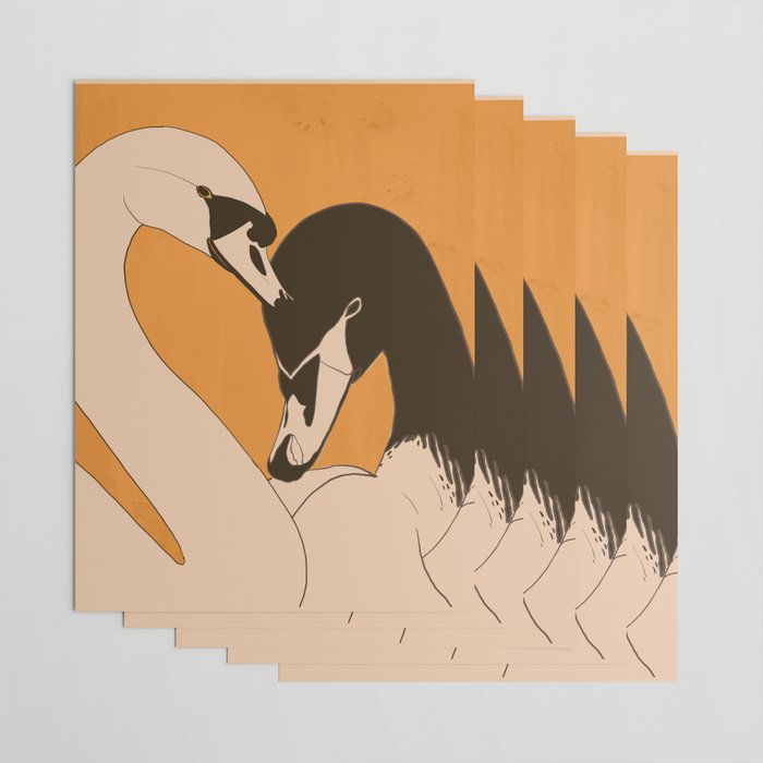 Two Swans 2 Wrapping Paper Gallery Image 3