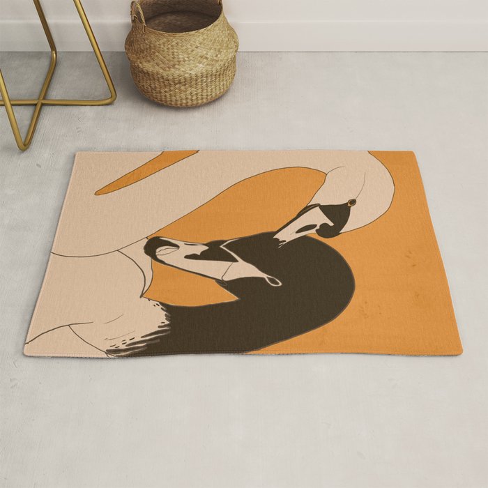 Two Swans 2 Rug Gallery Image 1