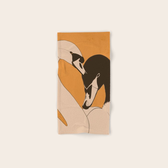 Two Swans 2 Bath Towel Gallery Image 1