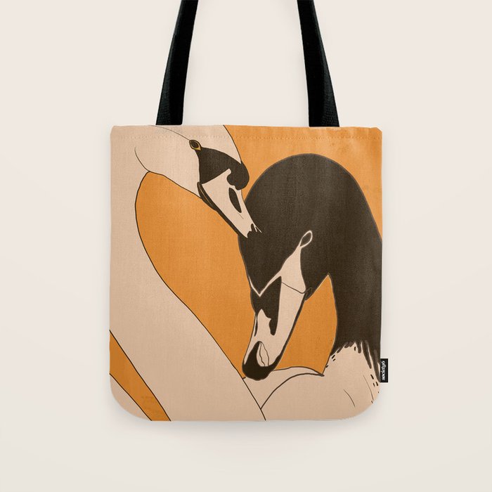 Two Swans 2 Tote Bag Gallery Image 1