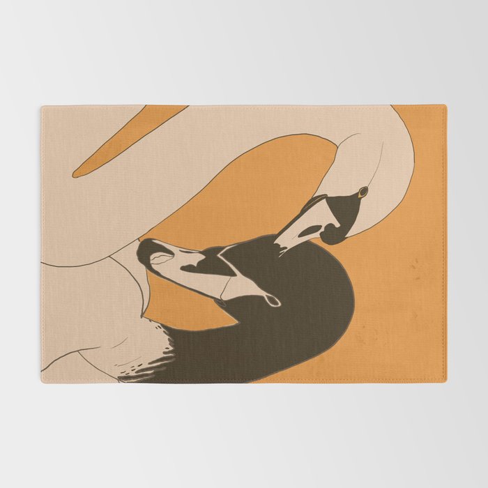 Two Swans 2 Rug Gallery Image 2