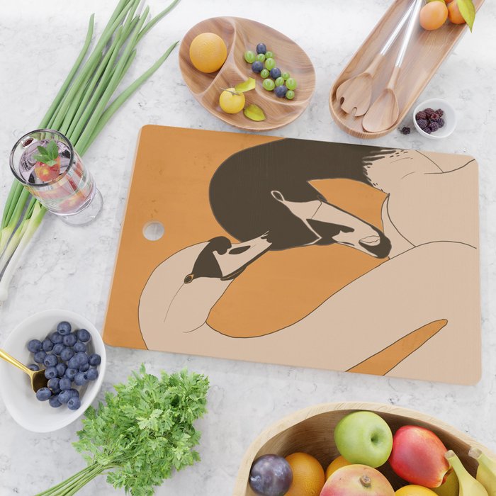 Two Swans 2 Cutting Board Gallery Image 2